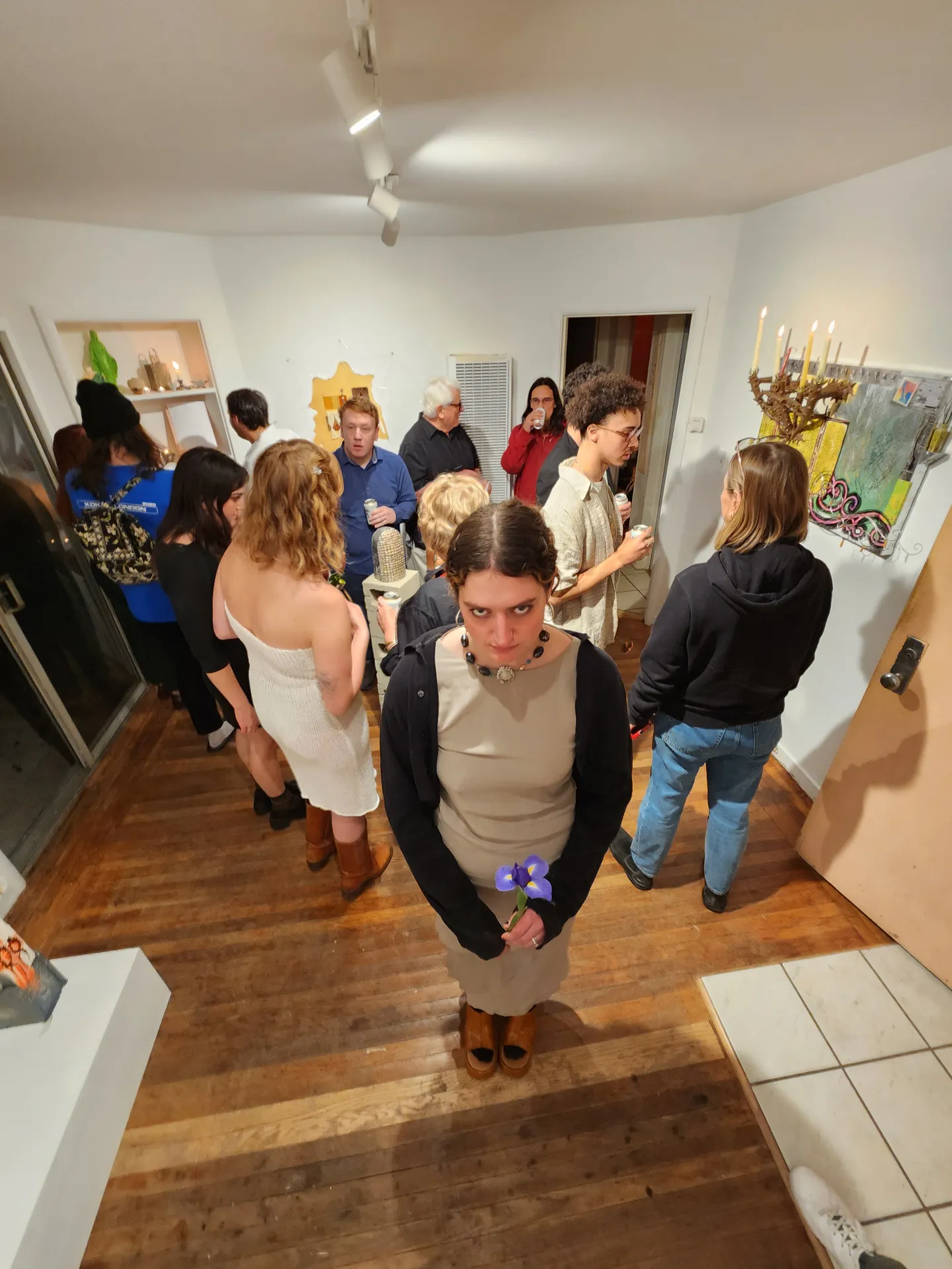Photo from opening reception of This is a Living Room.