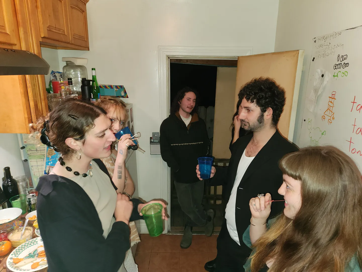 Photo from opening reception of This is a Living Room.